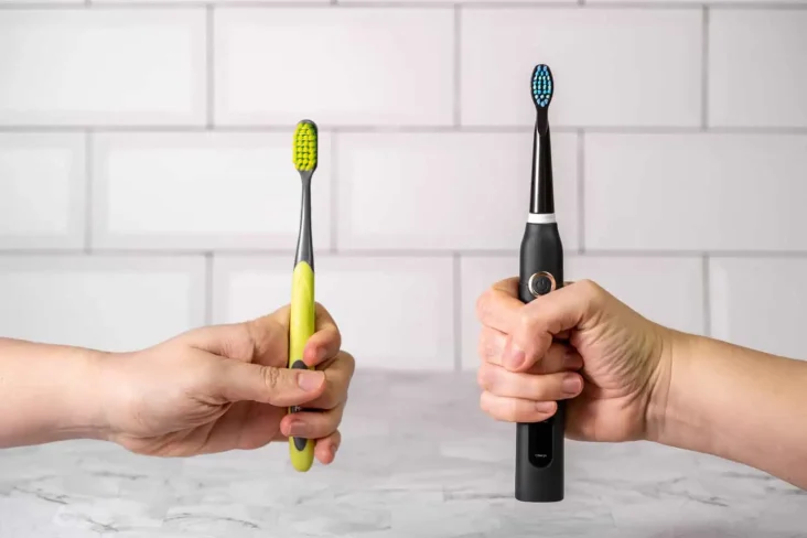 Electric toothbrush and Manual toothbrush